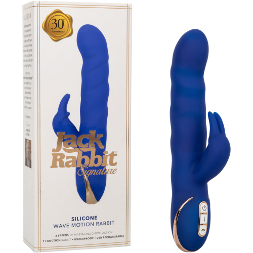 Jack Rabbit Signature Silicone Wave Motion Rabbit  - Blue
