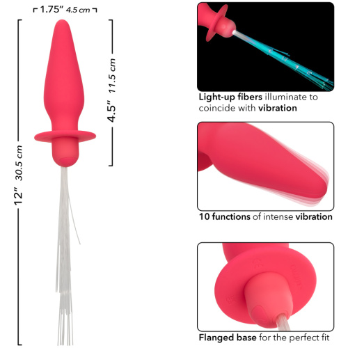Southern Lights - Vibrating Light Up Anal Probe - Pink