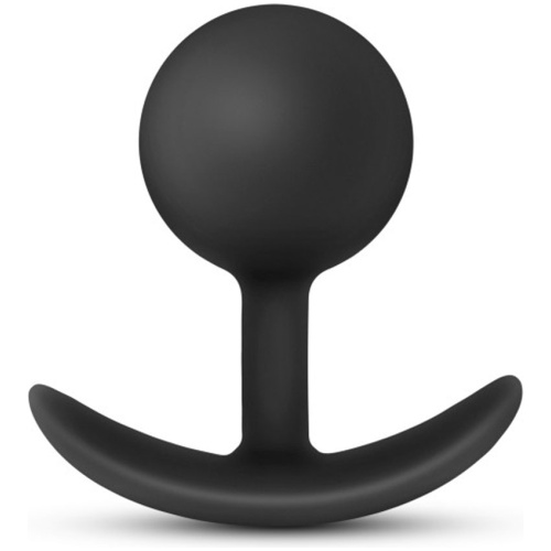 Anal Adventures - Platinum - Silicone Vibra Plug - Black