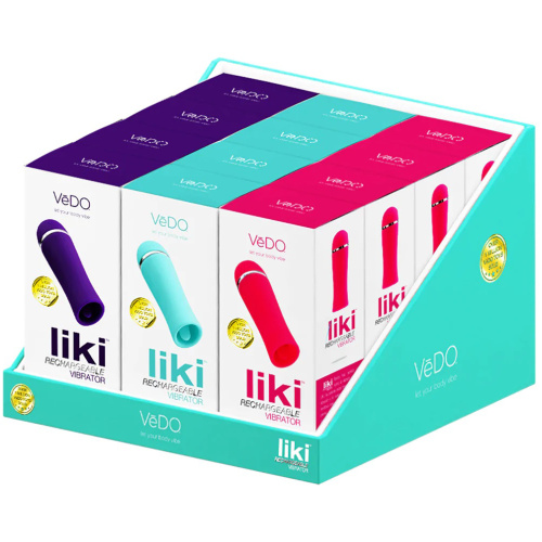 Liki Rechargeable Flicker Vibe - 12 Piece Assorted Display