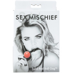 Sex and Mischief Solid Ball Gag - Red