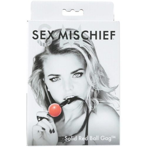 Sex and Mischief Solid Ball Gag - Red