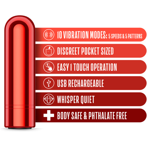 Kool Vibes - Rechargeable Mini Bullet - Cherry