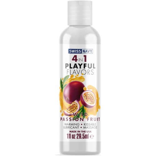 Swiss Navy 4-in-1 Playful Flavors - Wild Passion Fruit - 1 Fl. Oz.
