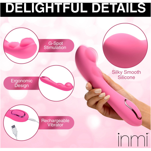 Extreme-G Inflating G-Spot Silicone Vibrator - Pink