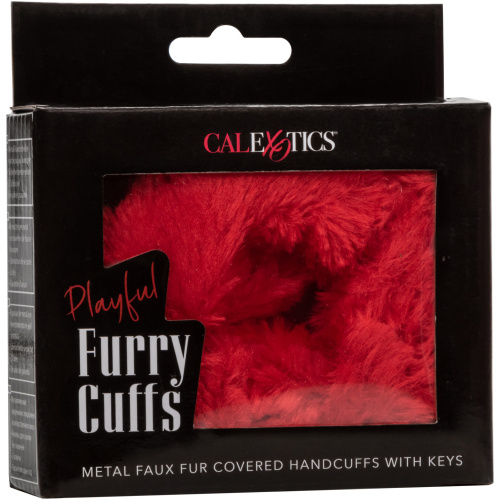 Playful Furry Cuffs - Red