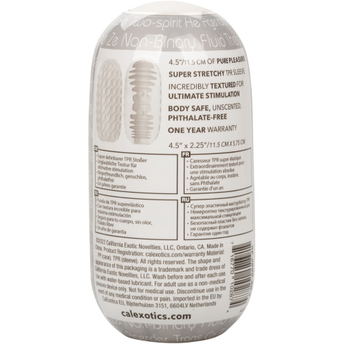 Boundless Reversible Ribbed Stroker - Clear