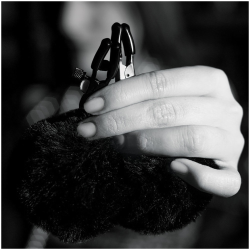 Noir - Pom Adjustable Nipple Clamps - Black