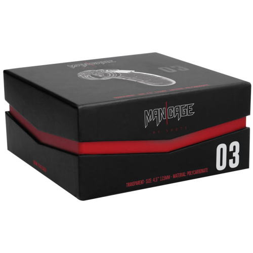 Mancage Model 3 Chastity 4.5 Inch Cock Cage - Black