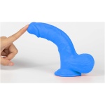 Get Lucky Ms. Navy 7.5 Inch Dildo - Blue