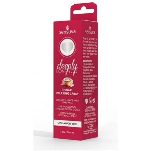 Deeply Love You Throat Relaxing Spray - Cinnamon Roll - 1 Fl. Oz.