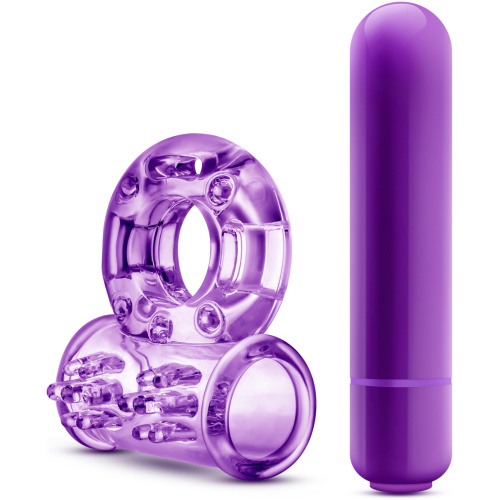 Play With Me - Couples Play - Vibrating Cock Ring - Purple