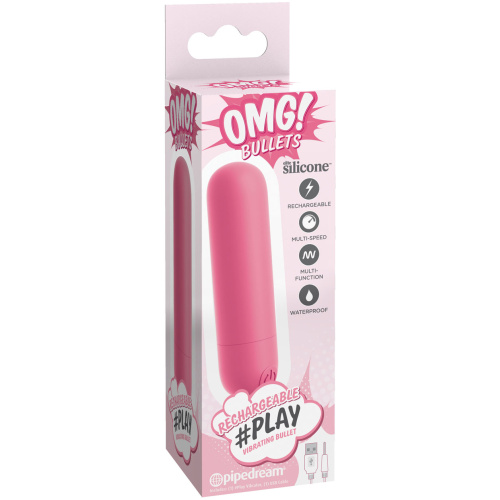 Omg! Bullets Play Rechargeable Vibrating Bullet - Pink