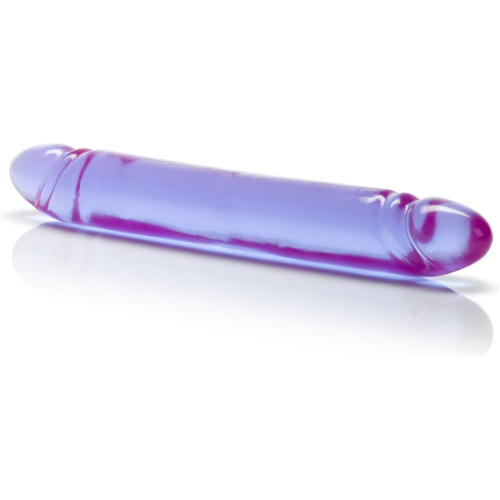 Reflective Gel Smooth Double Dong - Purple