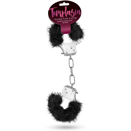 Temptasia - Plush Fur Cuffs - Black