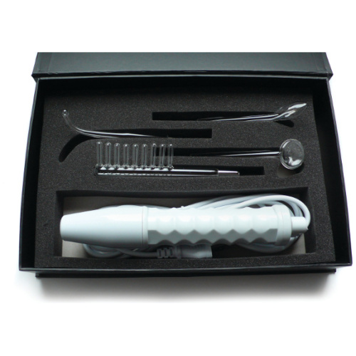Neon Wand Electrosex Kit - White Handle - Purple Electrode