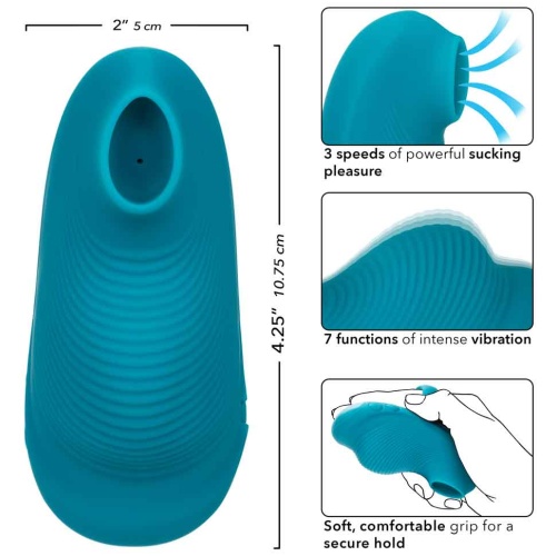 Envy Handheld Suction Massager - Blue