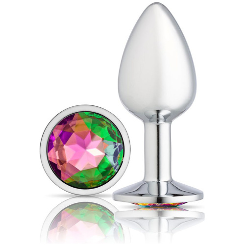 Cloud 9 Novelties Gems Silver Chromed Anal Plug - Small