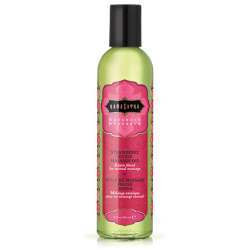Naturals Massage Oil - Strawberry Divine 8 Fl Oz