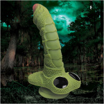 Swamp Monster Green Scaly Silicone Dildo