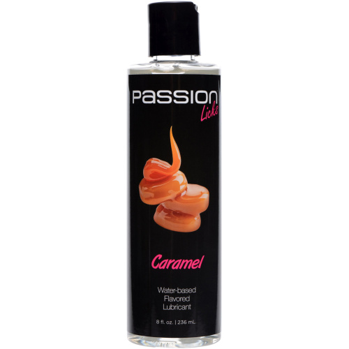 Passion Licks Caramel Water Based Flavored Lubricant 8 Oz