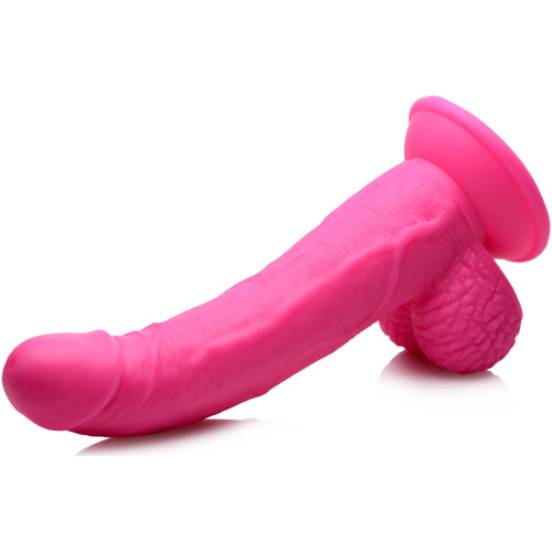 Pop Pecker 7.5 Inch Dildo With Balls - Pink