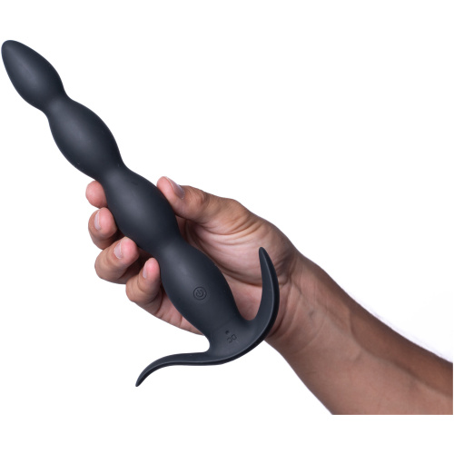 Mason Remote Control Silicone Butt Plug - Black
