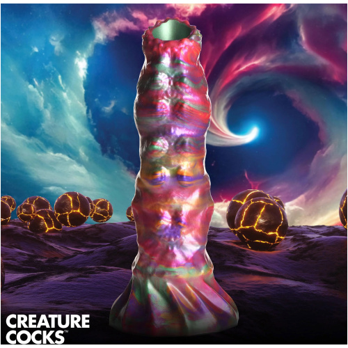 Larva Silicone Ovipositor Dildo With Eggs - Multicolor