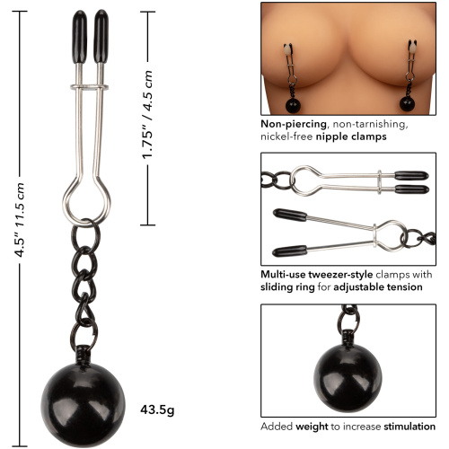 Nipple Grips Weighted Tweezer Nipple Clamps