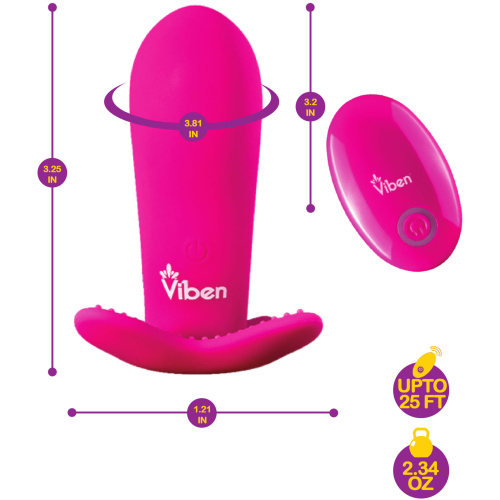 Intrigue - Hot Pink - Remote Control 10-Function Panty Vibe