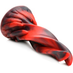 Hell Kiss Twisted Tongues Silicone Dildo - Red