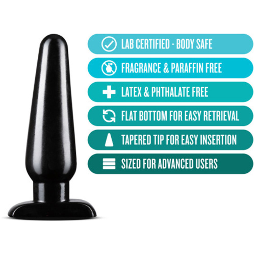 Anal Adventures - Basic Anal Plug - Large - Black