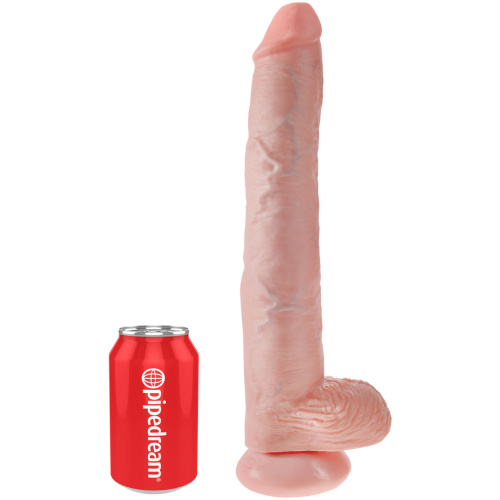 King Cock 14 Inch Cock With Balls - Light