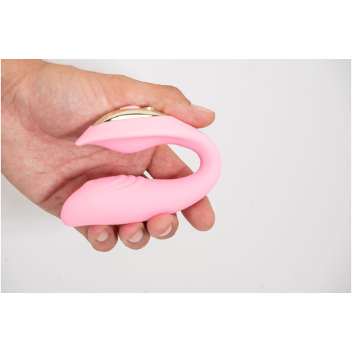 Harmonie Rechargeable Remote Silicone Bendable  Vibrator - Pink