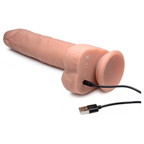 Big Shot 9 Inch Silicone Thrusting Dildo With - Balls and Remote