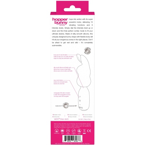 Hopper Bunny Rechargeable Mini Wand - Pretty in Pink