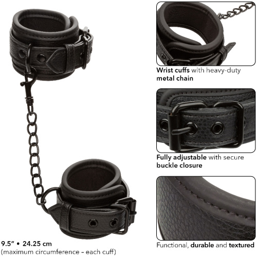 Nocturnal Collection Wrist Cuffs - Black