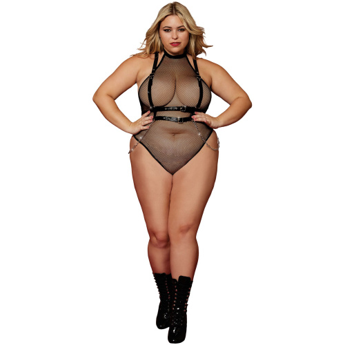 Teddy and Harness - Queen Size - Black