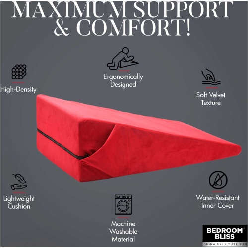 Xl-Love Cushion Large Wedge Pillow - Red