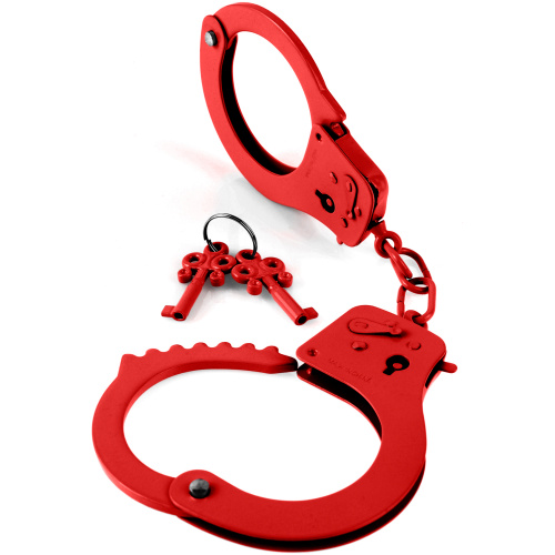 Fetish Fantasy Series Metal Handcuffs - Red