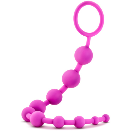 Luxe Silicone 10 Beads - Fuchsia