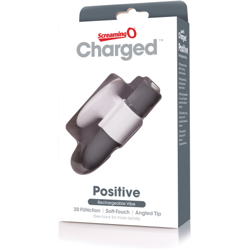 Charged Positive Rechargeable Vibe - Grey