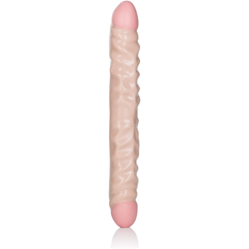 Ivory Duo 12 Inches Veined Double Dong
