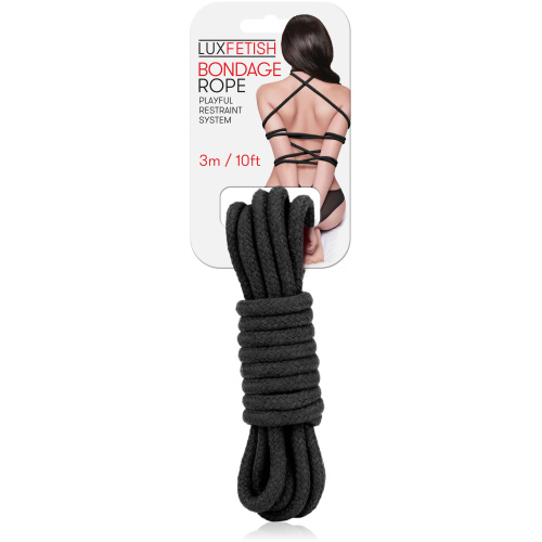 Sexy Bondage Rope 3m / 10ft - Black