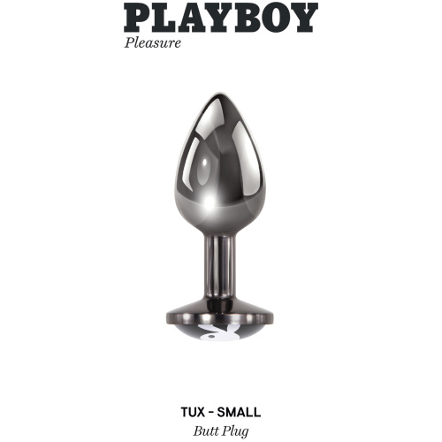 Playboy Pleasure - Tux - Small - Butt Plug - Hematite