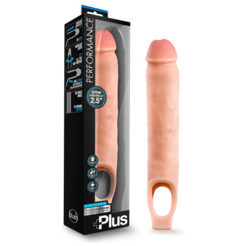 Performance Plus - 11.5 Inch Silicone Cock Sheath Penis Extender - Vanilla