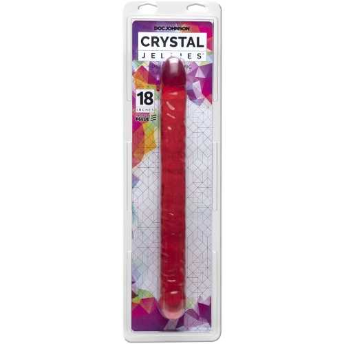 Crystal Jellies 18 Inch Double Dong - Pink