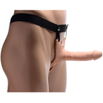 Hollow Silicone Dildo Strap-on - Flesh