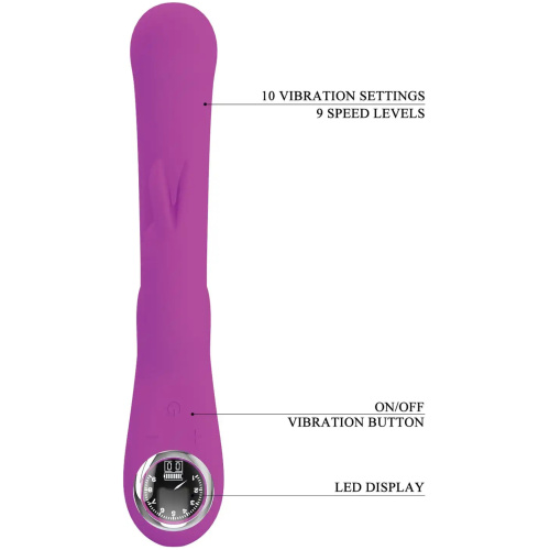 Lamar Led Digital Display Rabbit - Fuchsia