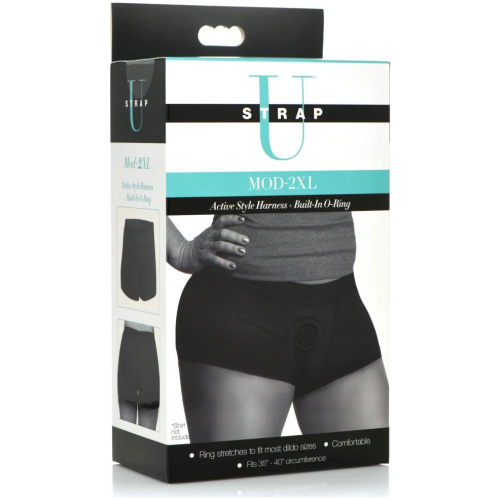 Mod Active Style Harness and Built in O Ring - 2 XL - Black